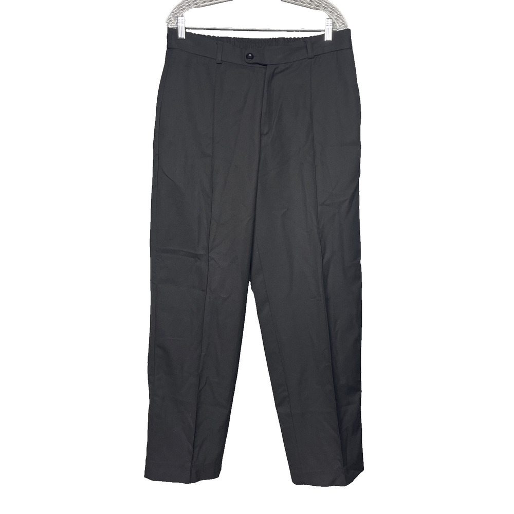 NWT about:blank Mens XL Black Everyday Pleated Trousers Dress Pants Minimalist